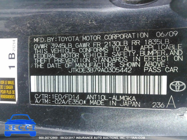 2010 Scion TC JTKDE3B79A0305442 image 8