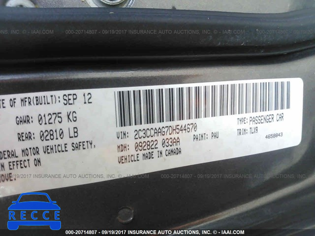 2013 Chrysler 300 2C3CCAAG7DH544670 image 8