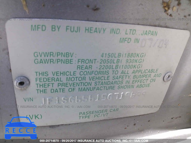 2005 Subaru Forester 2.5XS JF1SG65615G719699 image 8