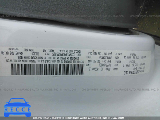 2008 Dodge RAM 1500 1D7HA18268S589315 image 8