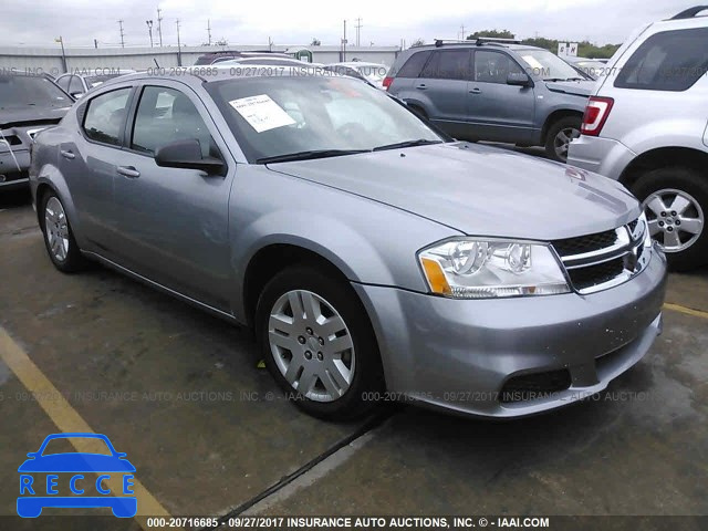 2014 Dodge Avenger SE 1C3CDZAB4EN137110 зображення 0