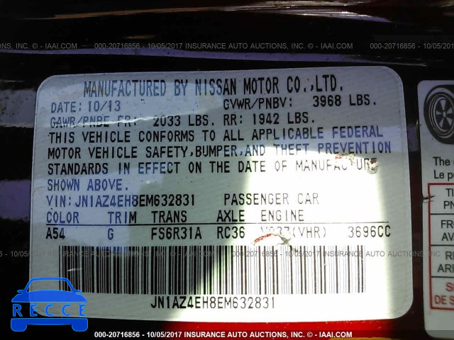2014 Nissan 370Z TOURING/NISMO JN1AZ4EH8EM632831 image 8