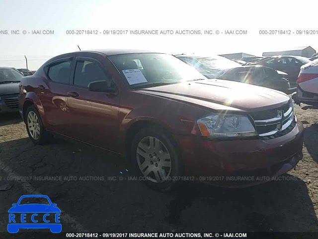 2014 DODGE AVENGER SE 1C3CDZAB0EN201286 зображення 0