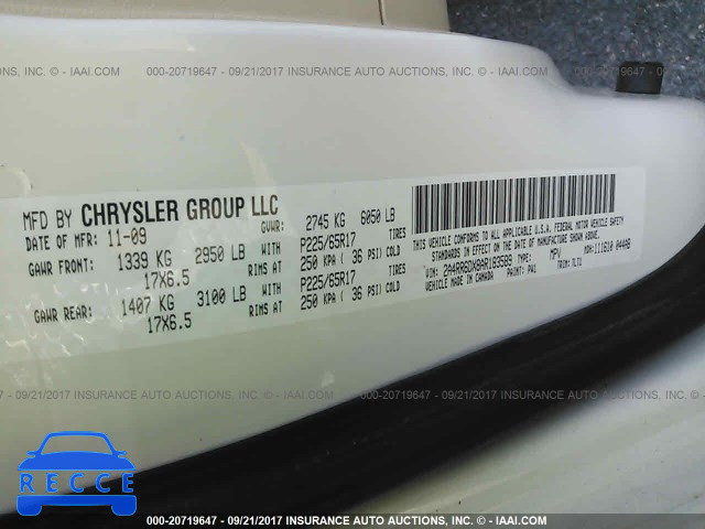 2010 Chrysler Town and Country 2A4RR6DX8AR183589 image 8