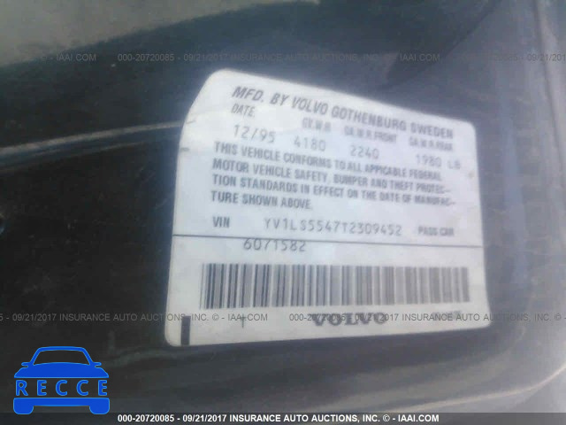 1996 VOLVO 850 YV1LS5547T2309452 image 8