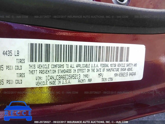2014 Jeep Compass SPORT 1C4NJCBA6ED505213 image 8