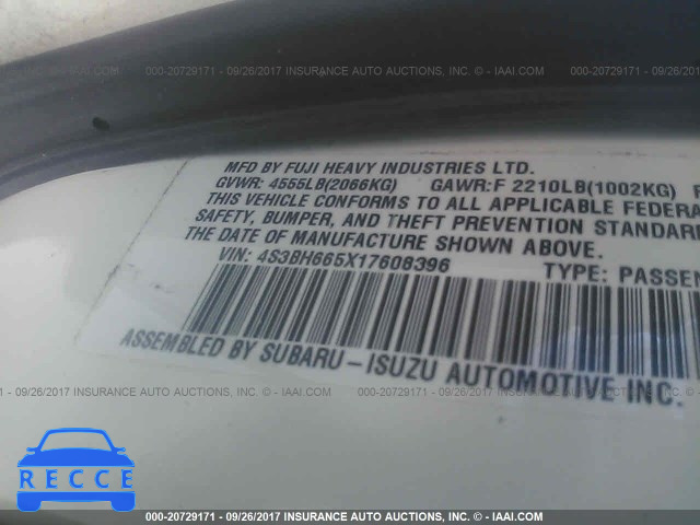 2001 Subaru Legacy 4S3BH665X17608396 image 8