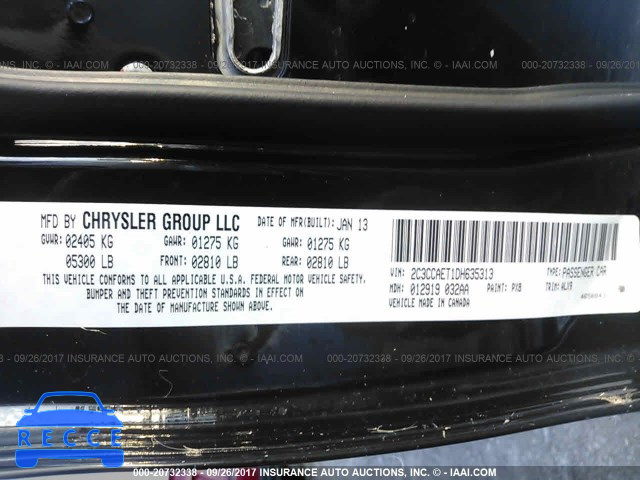 2013 Chrysler 300c 2C3CCAET1DH635313 image 8
