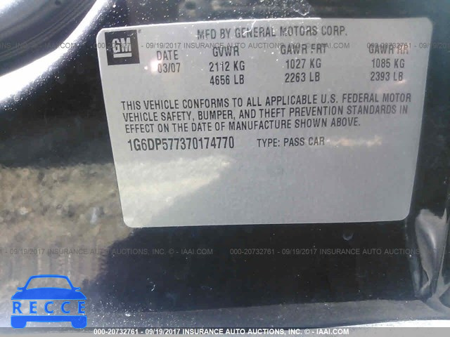 2007 Cadillac CTS 1G6DP577370174770 image 8