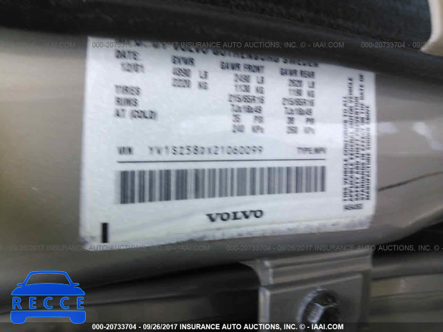 2002 Volvo V70 XC YV1SZ58DX21060099 Bild 8