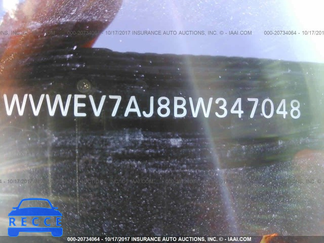 2011 Volkswagen GTI WVWEV7AJ8BW347048 image 8