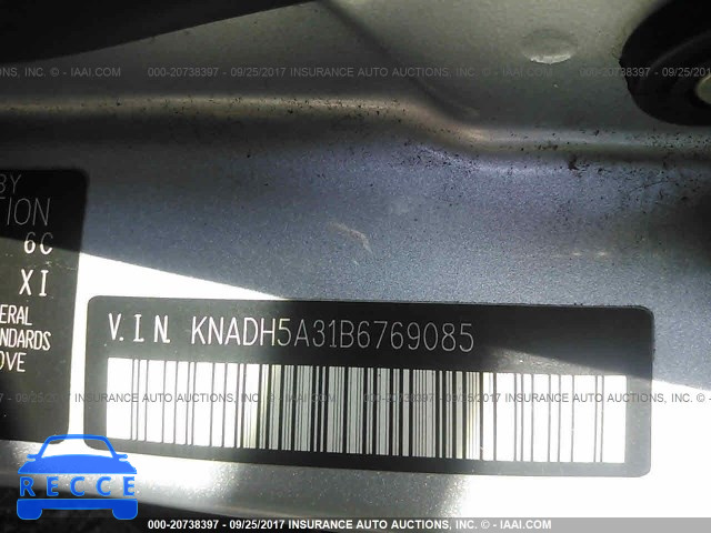 2011 KIA RIO KNADH5A31B6769085 image 8