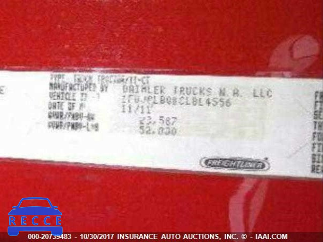 2012 FREIGHTLINER CASCADIA 125 1FUJGLBGXCLBL4556 image 9