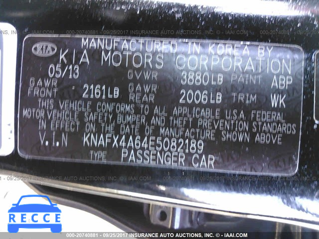 2014 KIA Forte KNAFX4A64E5082189 image 8