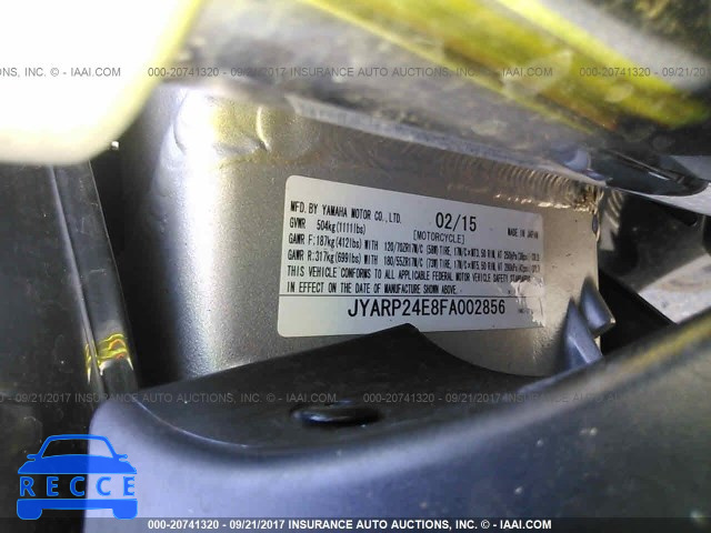 2015 Yamaha FJR1300 A JYARP24E8FA002856 image 9