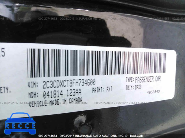 2015 Dodge Charger 2C3CDXCT9FH734600 Bild 8