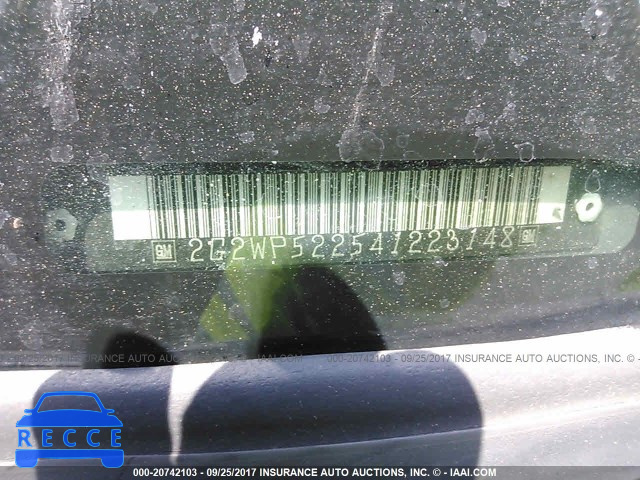 2004 PONTIAC GRAND PRIX 2G2WP522541223148 image 8
