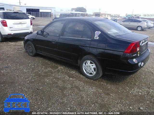2002 HONDA CIVIC 1HGES16542L057376 image 2
