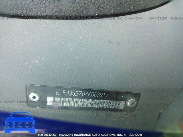2004 Suzuki Forenza LX/EX KL5JJ52Z04K063917 image 8