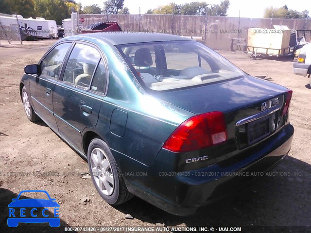 2002 HONDA CIVIC 2HGES26772H515531 image 2