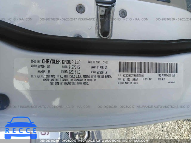 2011 Chrysler 300c 2C3CK6CT4BH611801 image 8