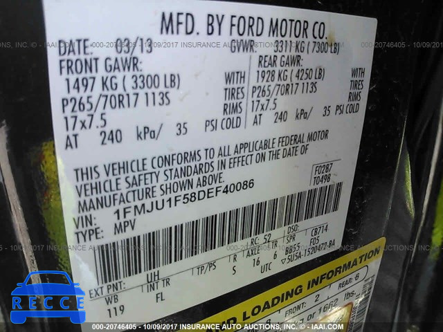 2013 Ford Expedition 1FMJU1F58DEF40086 image 8