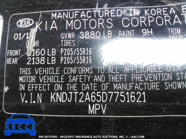 2013 KIA Soul KNDJT2A65D7751621 Bild 8
