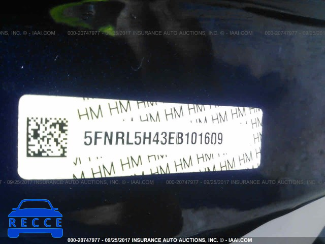 2014 Honda Odyssey 5FNRL5H43EB101609 image 8