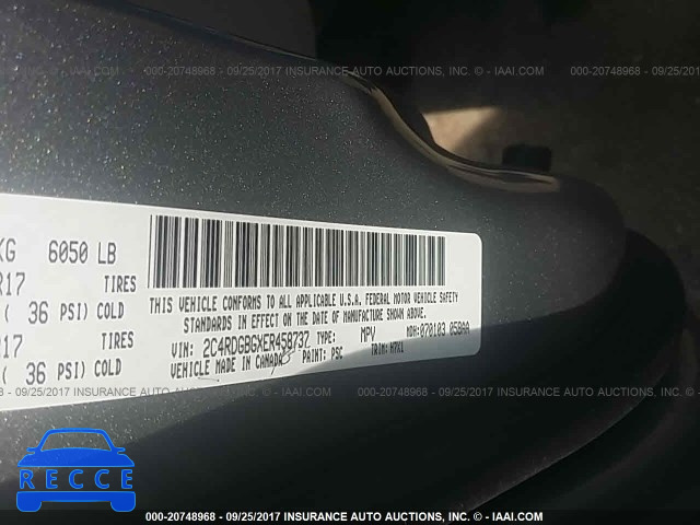 2014 Dodge Grand Caravan SE 2C4RDGBGXER458737 image 8