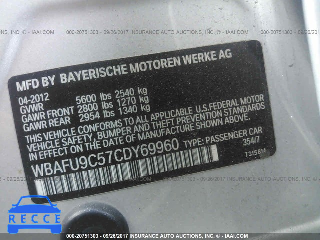 2012 BMW 550 WBAFU9C57CDY69960 Bild 8