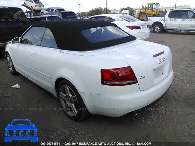 2008 Audi A4 2.0T CABRIOLET WAUAF48H38K011253 Bild 2