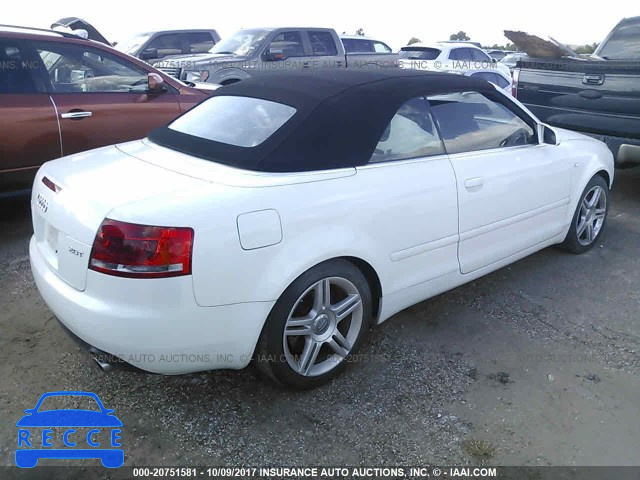 2008 Audi A4 2.0T CABRIOLET WAUAF48H38K011253 image 3