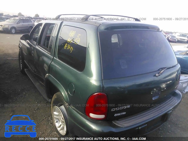 2001 DODGE DURANGO 1B4HS28NX1F582533 image 2