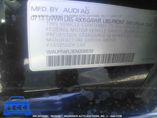 2014 Audi A4 WAUFFAFL3EN006639 зображення 8