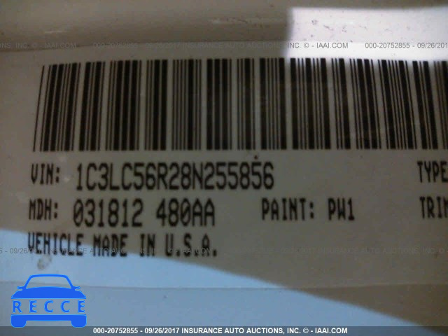 2008 Chrysler Sebring 1C3LC56R28N255856 зображення 8
