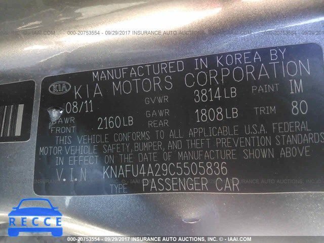 2012 KIA Forte KNAFU4A29C5505836 image 8