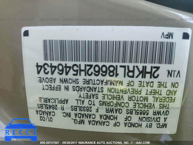 2002 Honda Odyssey EX 2HKRL18662H546434 image 8