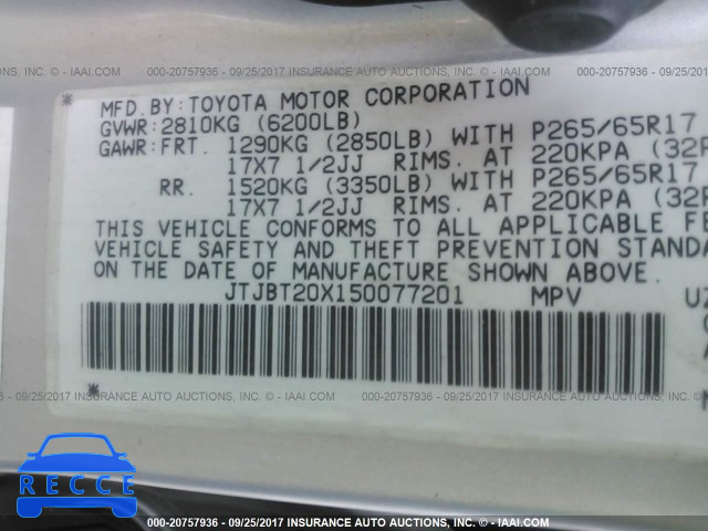 2005 Lexus GX 470 JTJBT20X150077201 image 8