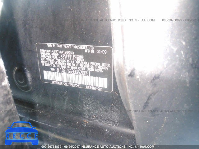 2009 Subaru Impreza WRX JF1GE76699G520051 зображення 8