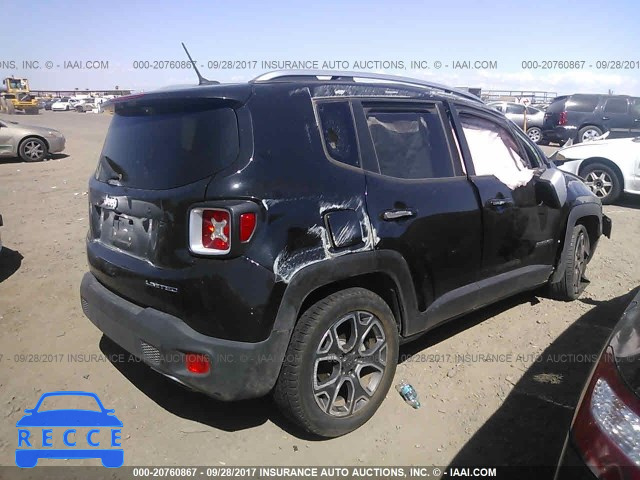 2015 Jeep Renegade LIMITED ZACCJADT2FPB16131 зображення 3