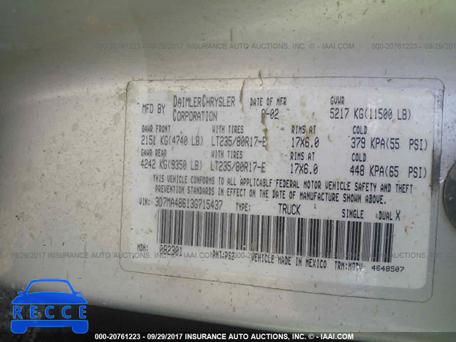 2003 Dodge RAM 3500 ST/SLT 3D7MA48613G715437 image 8