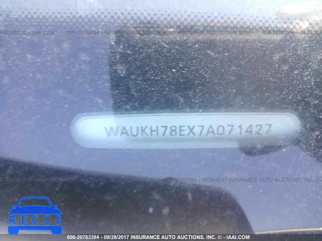 2007 Audi A4 WAUKH78EX7A071427 image 8