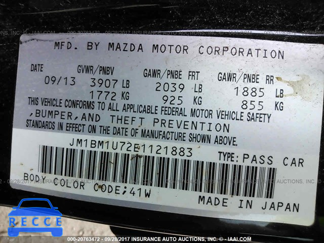 2014 MAZDA 3 SPORT JM1BM1U72E1121883 image 8