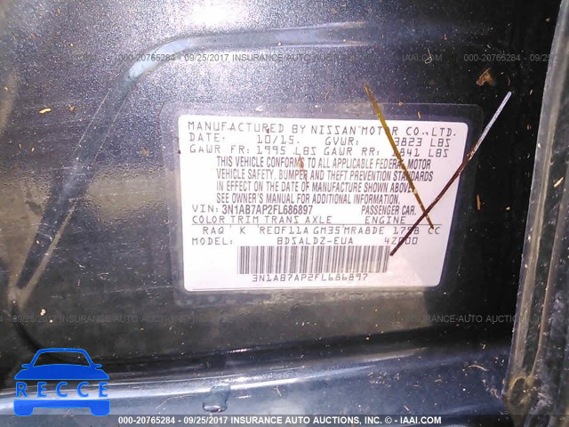 2015 Nissan Sentra 3N1AB7AP2FL686897 image 8