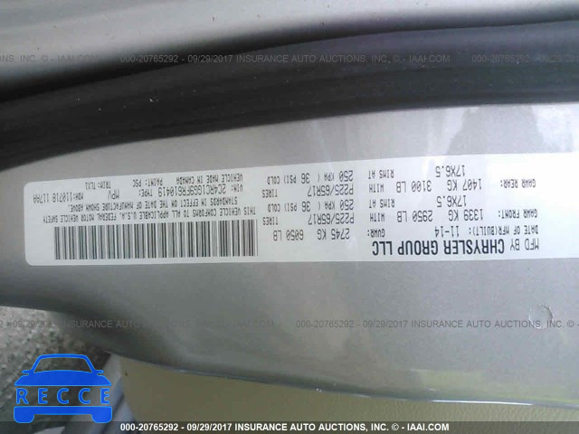 2015 Chrysler Town and Country 2C4RC1GG9FR610419 image 8