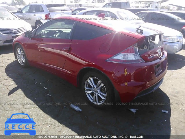 2011 Honda CR-Z EX JHMZF1D62BS015454 image 2