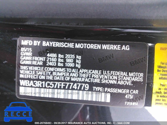 2015 BMW 435 WBA3R1C57FF774779 зображення 8