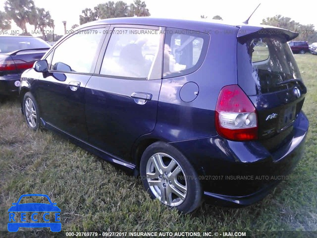 2008 Honda FIT SPORT JHMGD38698S047703 image 2