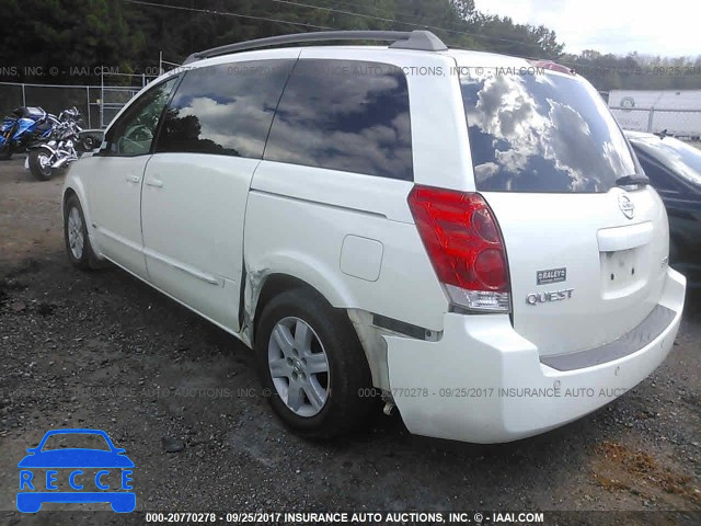 2006 Nissan Quest S/SE/SL 5N1BV28U06N104881 image 2