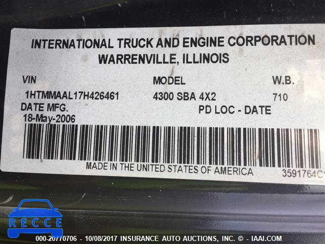 2007 INTERNATIONAL 4300 4300 1HTMMAAL17H426461 image 8